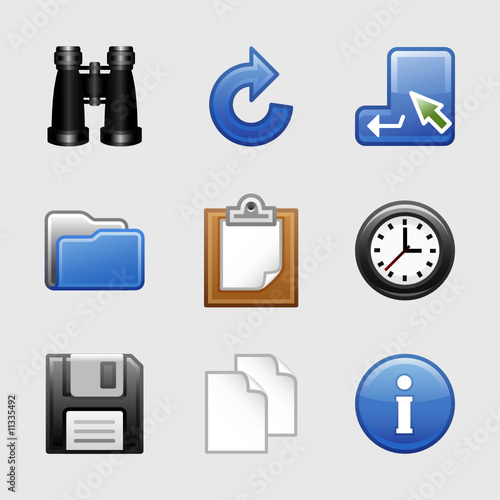 Stylized web icons, set 03