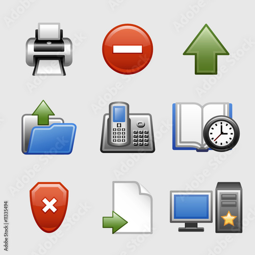 Stylized web icons, set 04