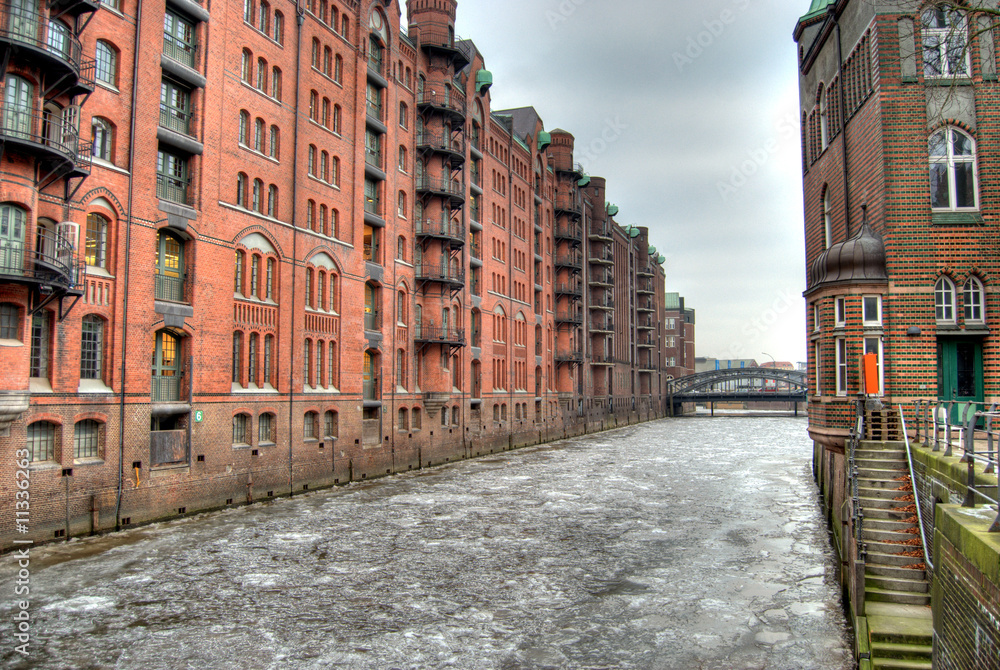 Naklejka premium Speicherkanal Hamburg
