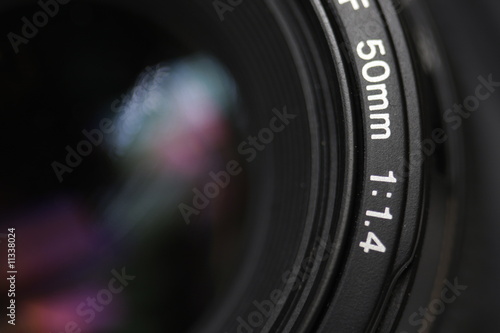 macro of a part of a camera lens