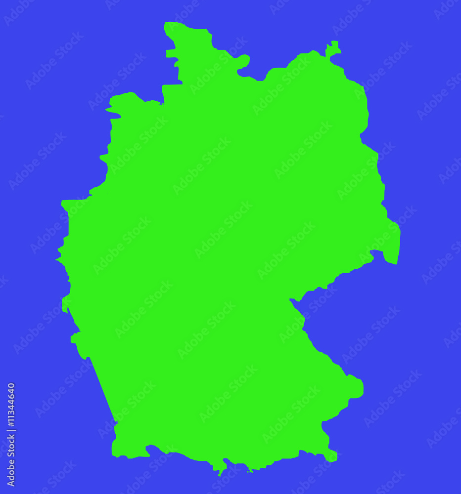 Outline map of Federal Republic of Germany Outline map of Federal Republic of Germany