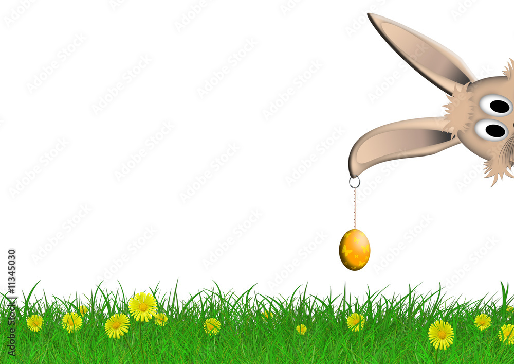 Osterhase - Blumenwiese