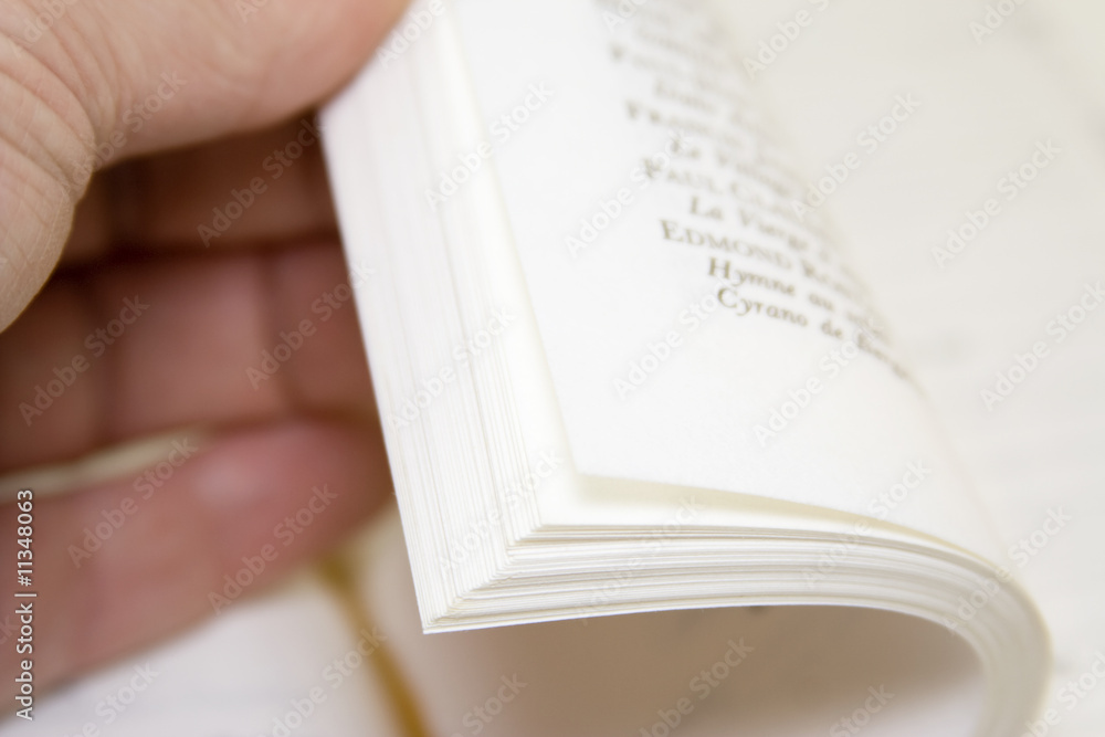 Naklejka premium Pages de livre