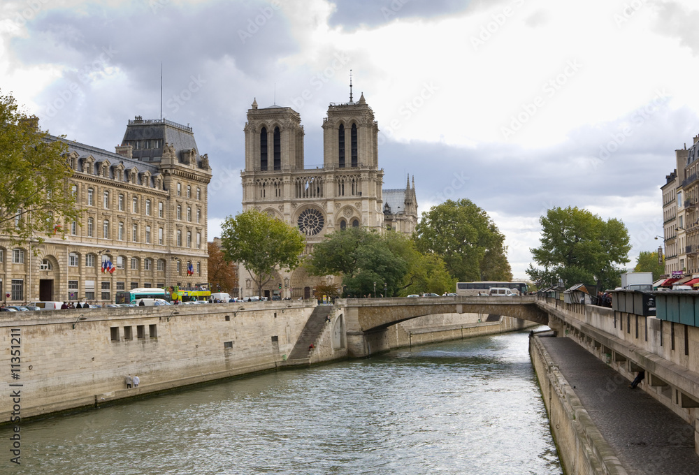 Notre Dame and the Seine River