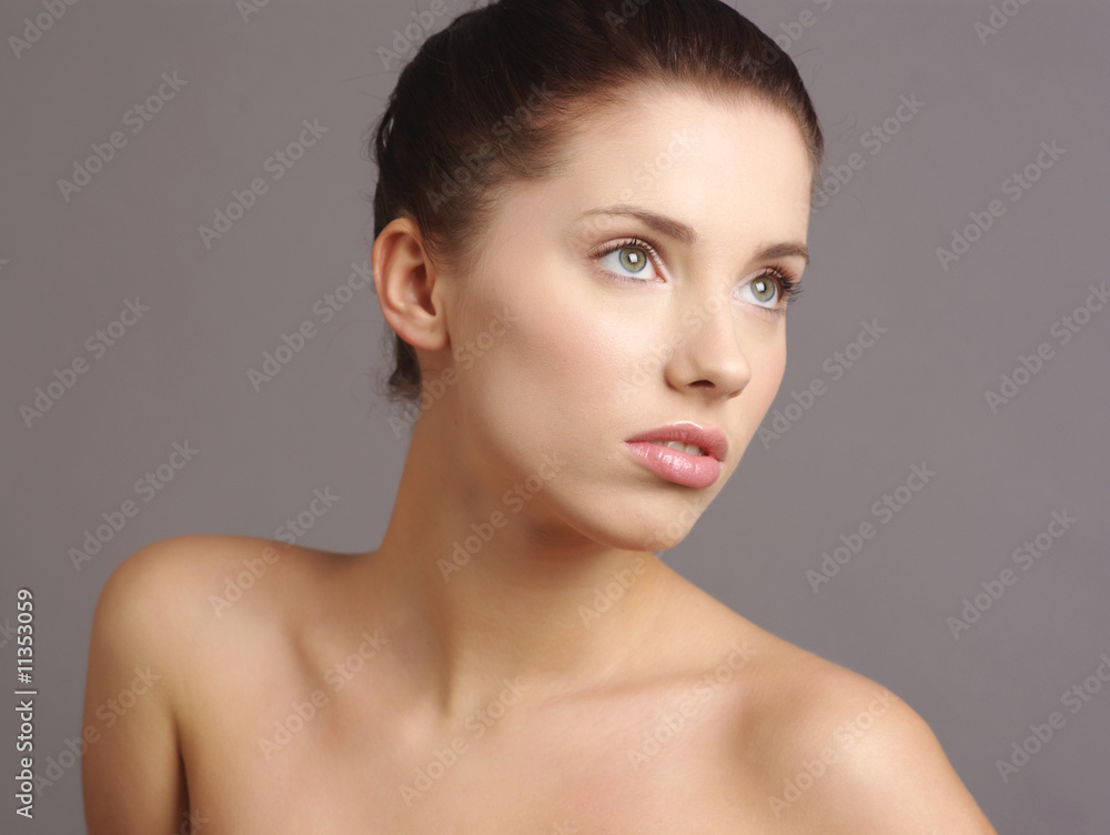 Close-up portrait of sexy caucasian young woman. Close-up portrait of sexy caucasian young woman.