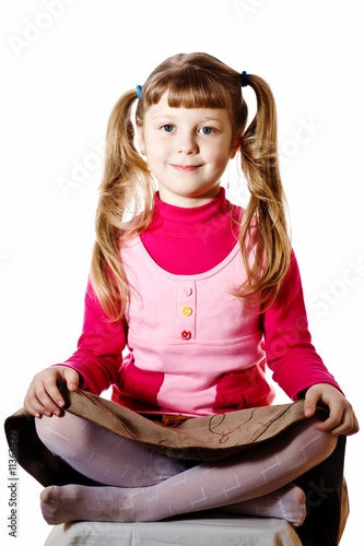 Girl on chair