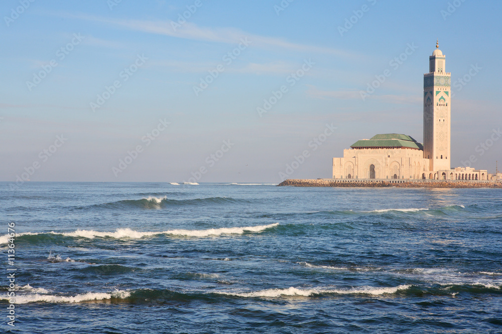 The Mosque of Hassan II in Casablanca, Morocco The Mosque of Hassan II in Casablanca, Morocco