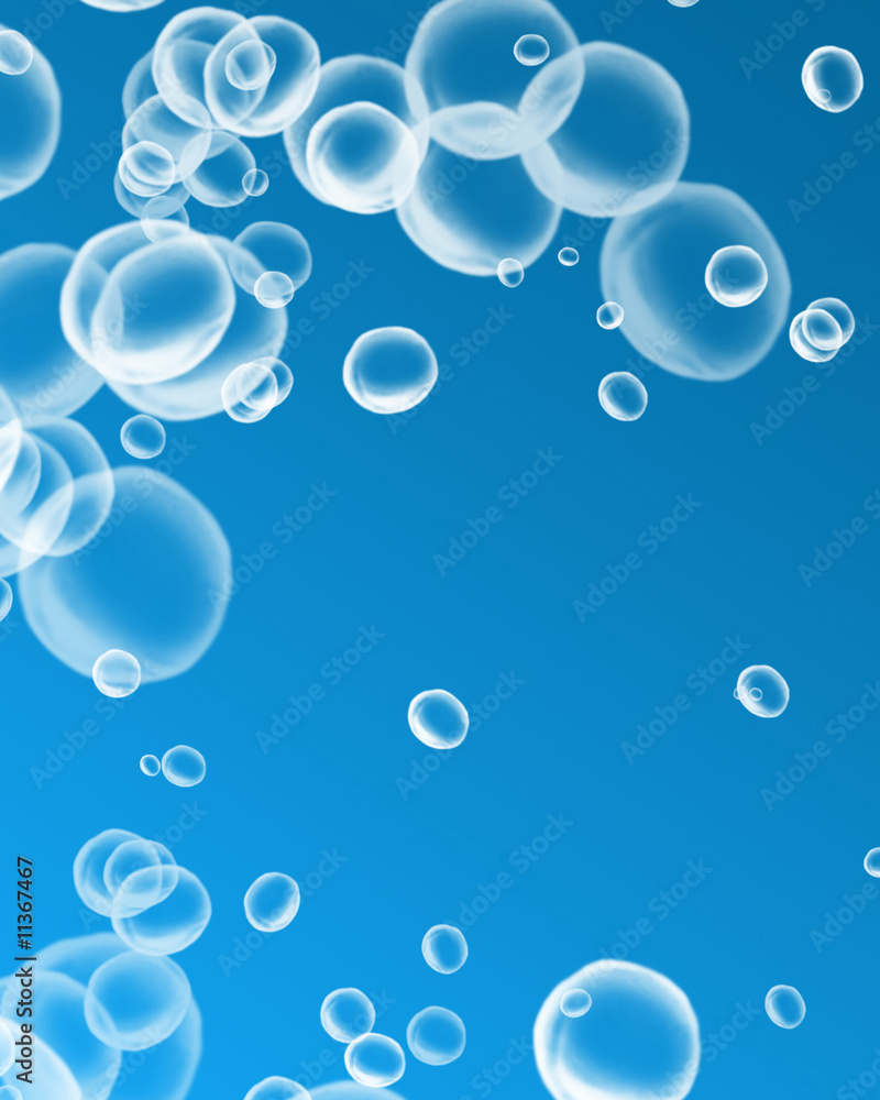 Rising air bubbles