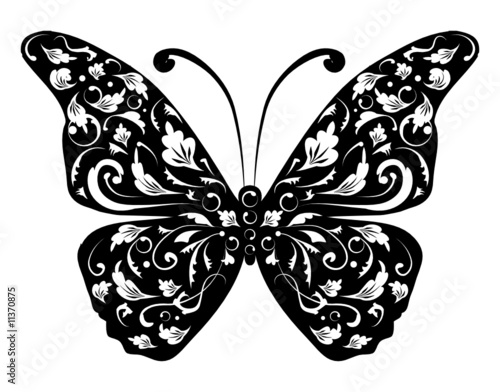 Butterfly silhouette for you design