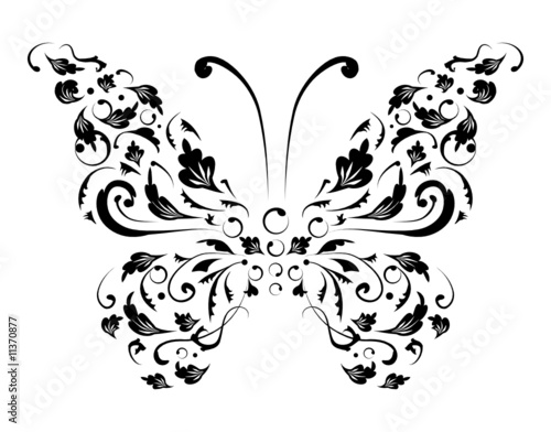 Butterfly silhouette for you design