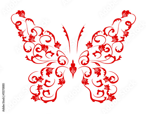 Butterfly silhouette for you design