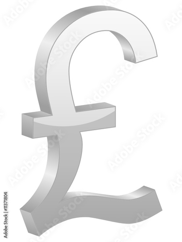 Grey british pound symbol