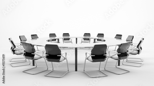 Bild auf Leinwand Meeting table