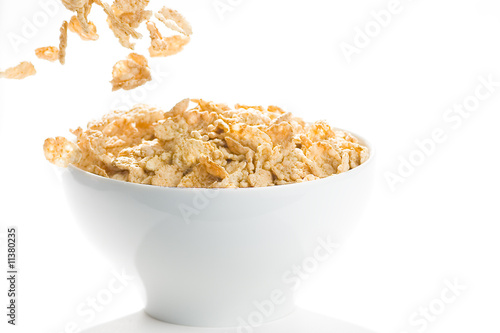 bowl of cereal with raisins
