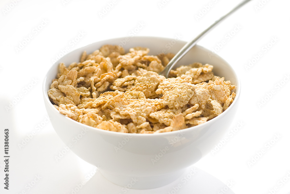 bowl of cereal with raisins