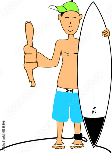 hangloos surfer