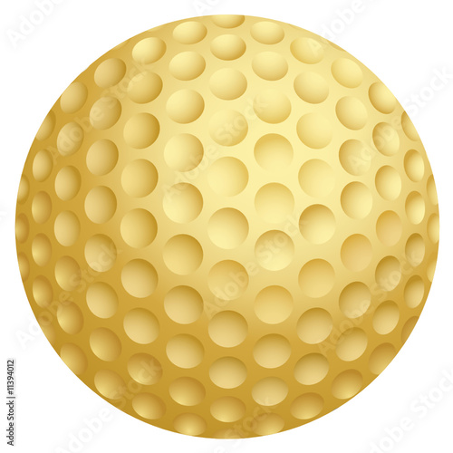 Golden golf ball
