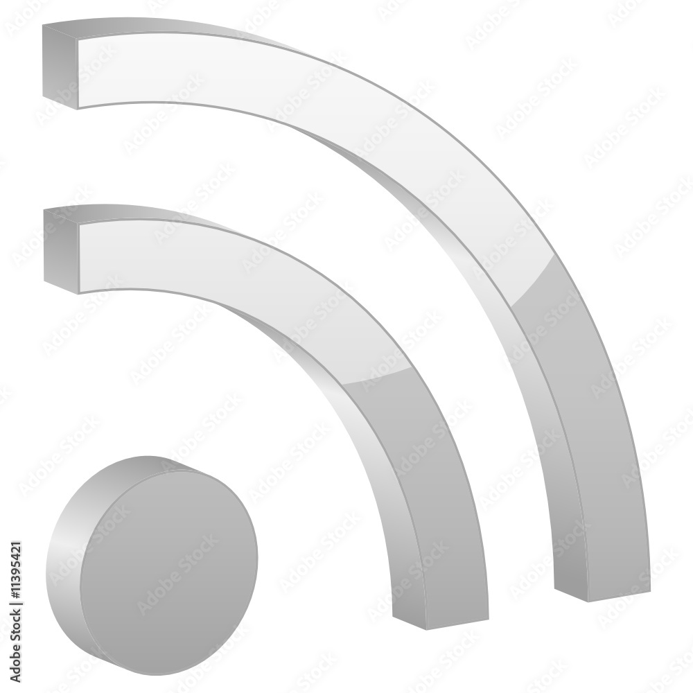 Grey rss symbol