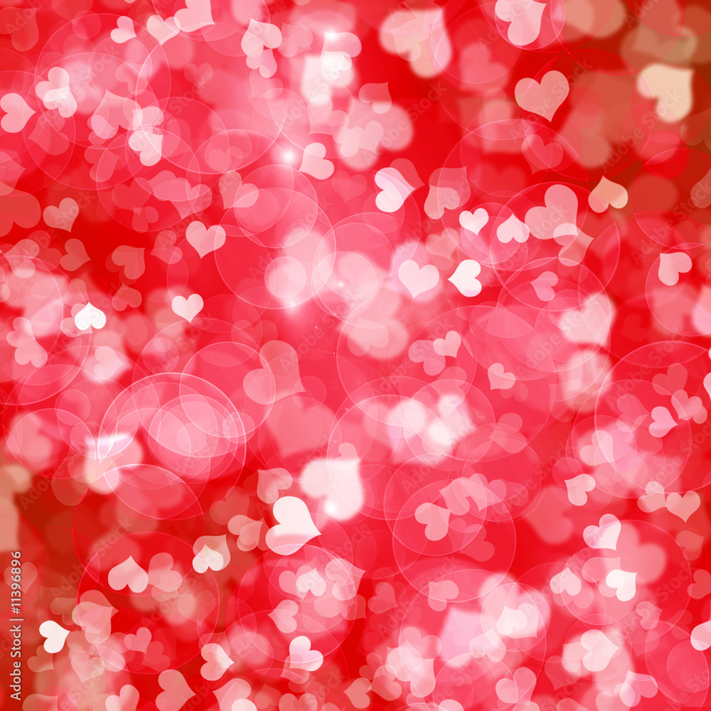 valentine pattern red small heart