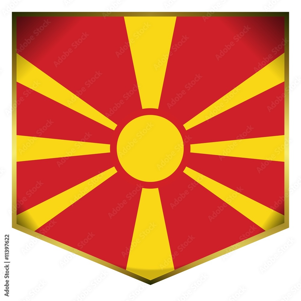 drapeau ecusson macedoine macedonia flag drapeau ecusson macedoine macedonia flag