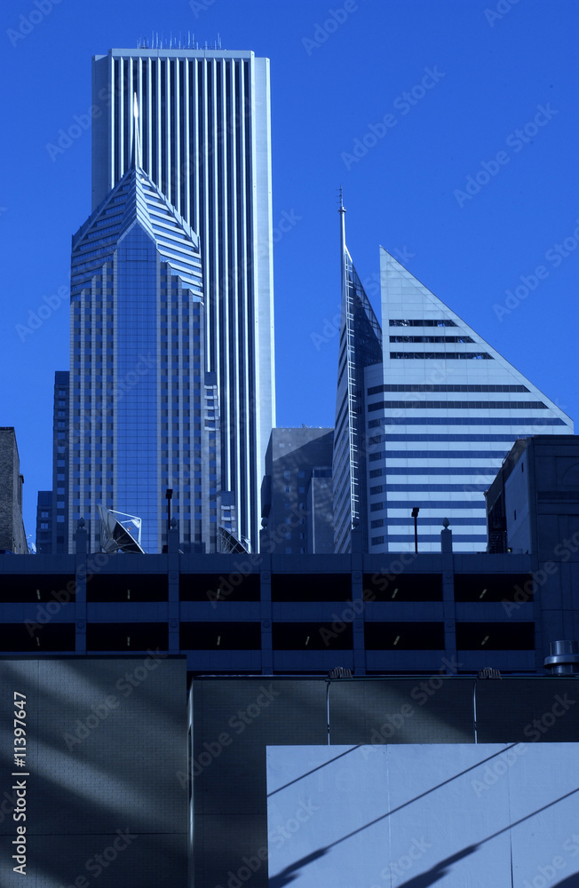 Naklejka premium Chicago Skyline