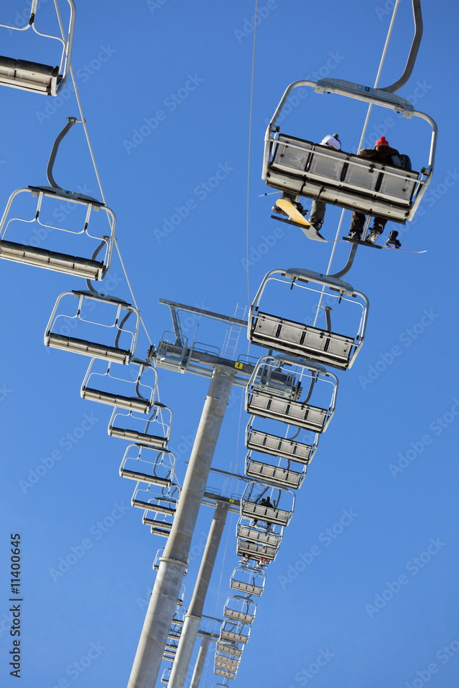 Obraz premium ski lift