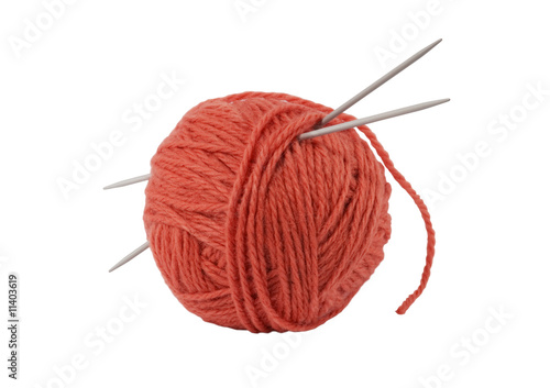 yarn and knitting needle