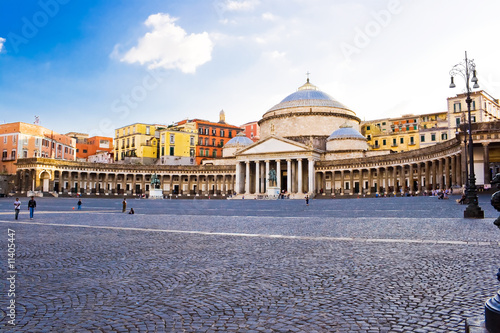 Piazza Plebiscito in Naples photo