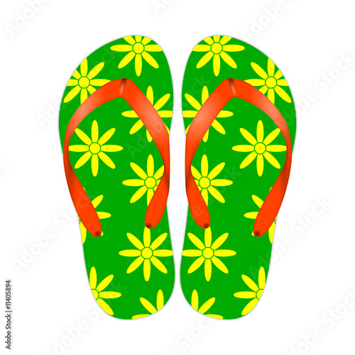 blumige sandalen