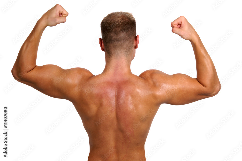 bodybuilder showing his muscles bodybuilder showing his muscles