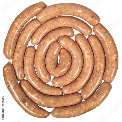 Raw home sausage