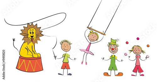 Fotografie enfants du cirque