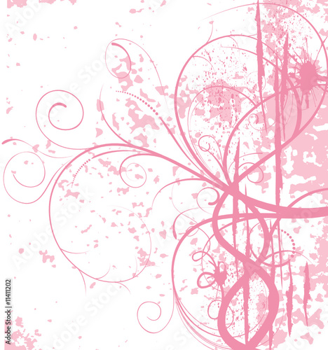 grunge floral rose