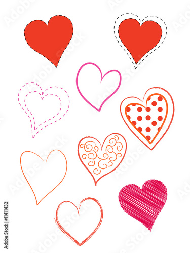Obraz na płótnie Love hearts w salonie