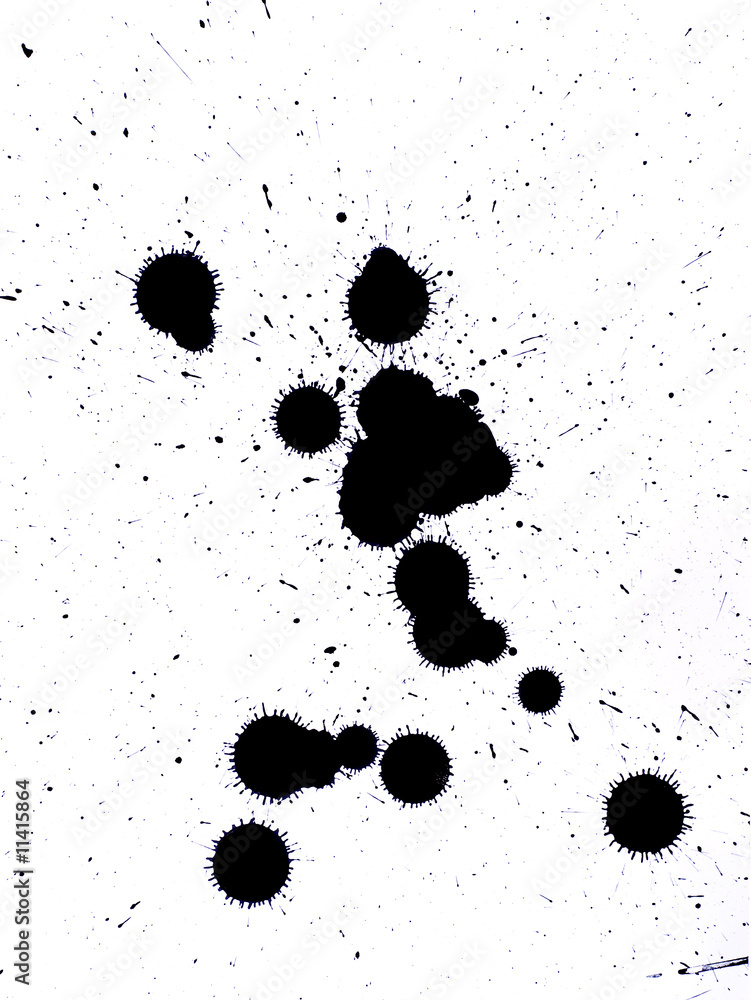 Blot on a white background Blot on a white background