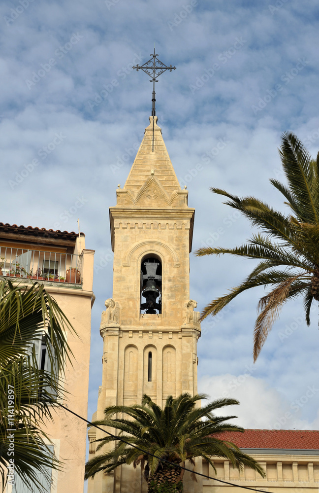 Kirchturm in Sanary sur Mer