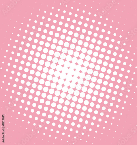 Pink halftone dotted background