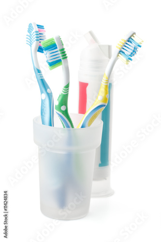 Tooth-brush and tooth-paste