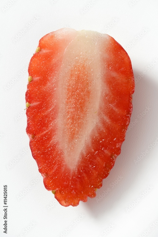 Strawberry macro at studio white background Strawberry macro at studio white background
