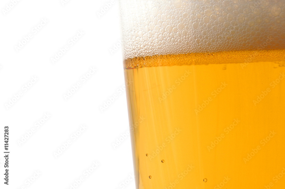 glass of beer isolated on white background glass of beer isolated on white background