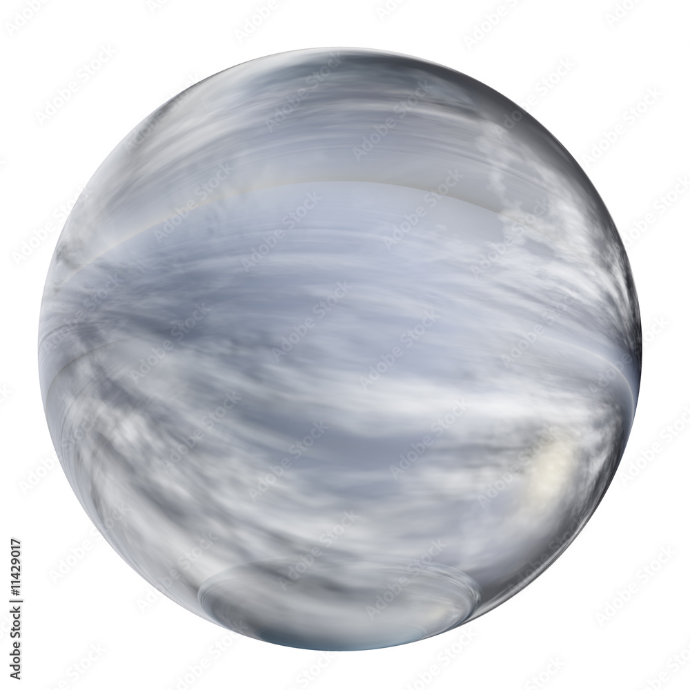 3d blue and grey glass sphere isolated on white 3d blue and grey glass sphere isolated on white