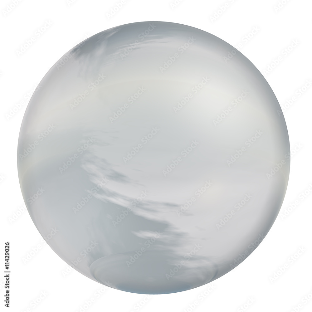 3d grey glass sphere isolated on white background 3d grey glass sphere isolated on white background