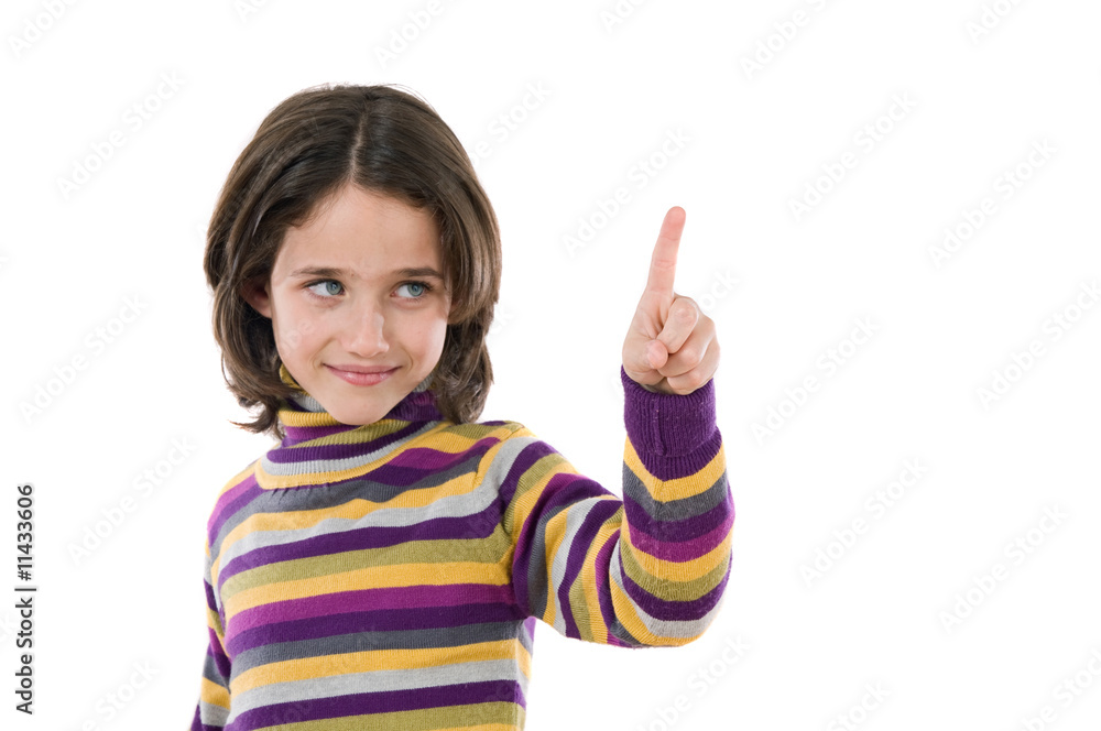 Beautiful girl pointing Beautiful girl pointing