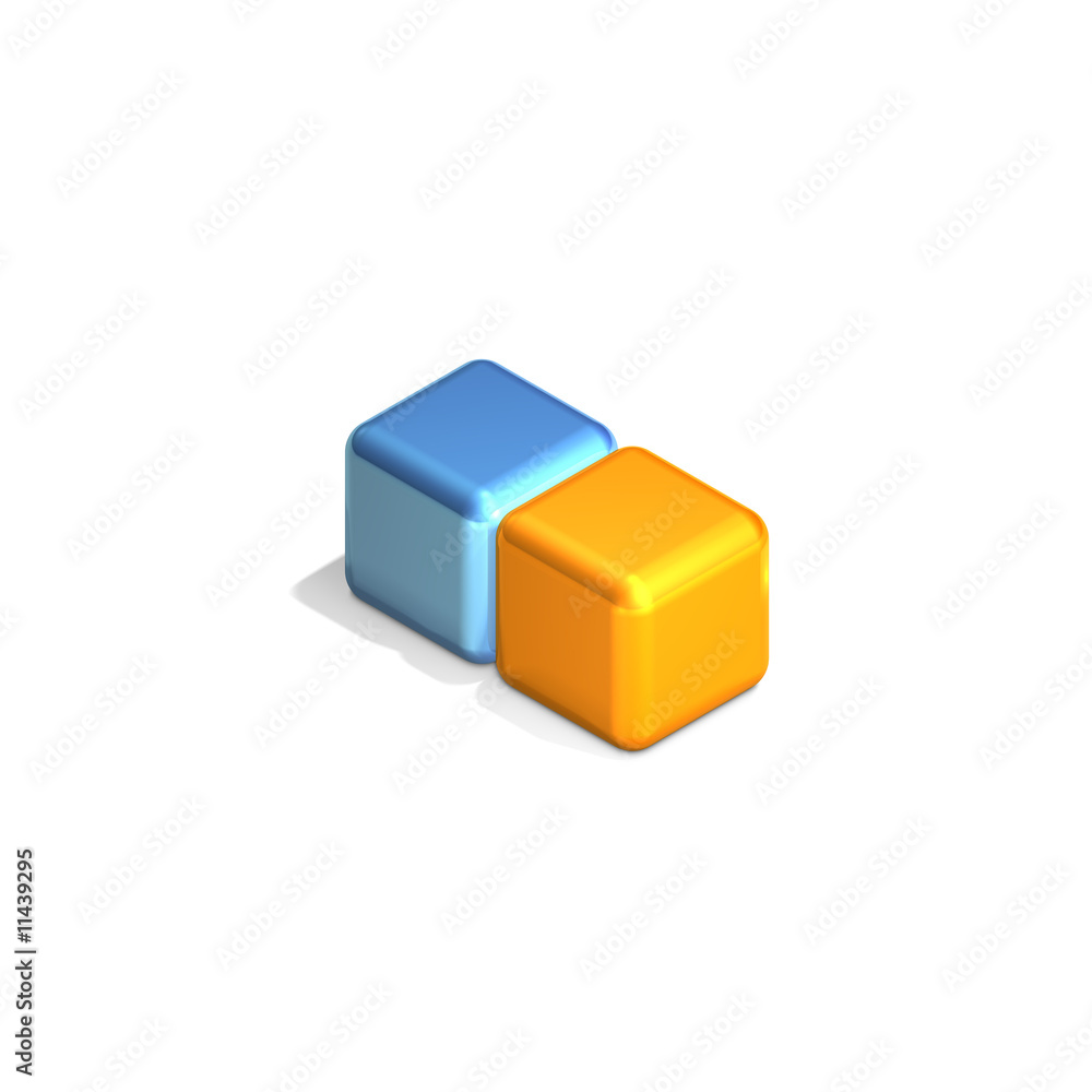 Obraz premium Two Cubes