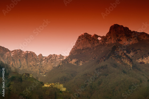Mt Forato Apuan Alps in Tuscany