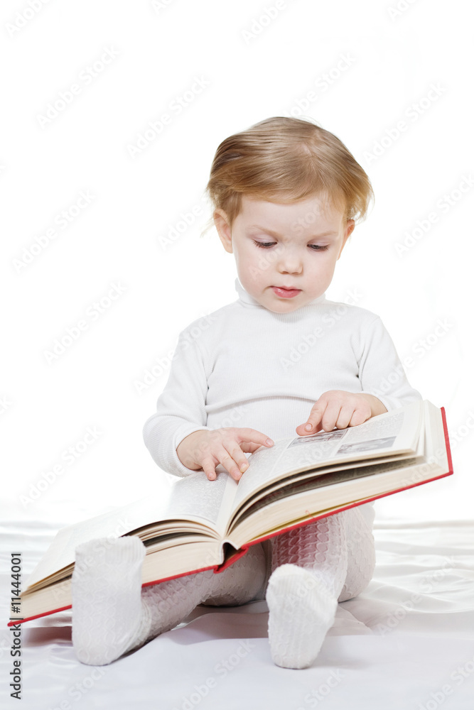 Baby with book Baby with book