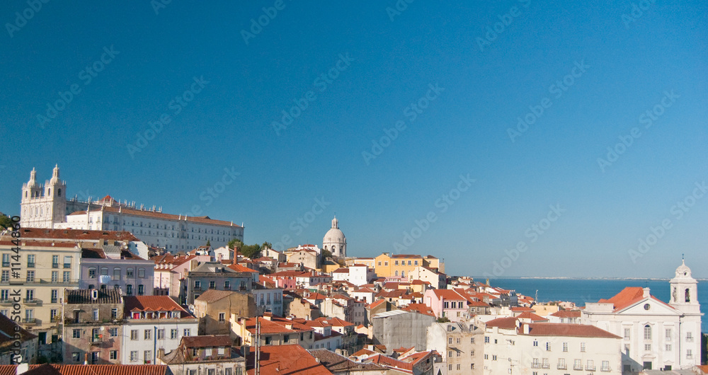 Lisbonne, vue des toits