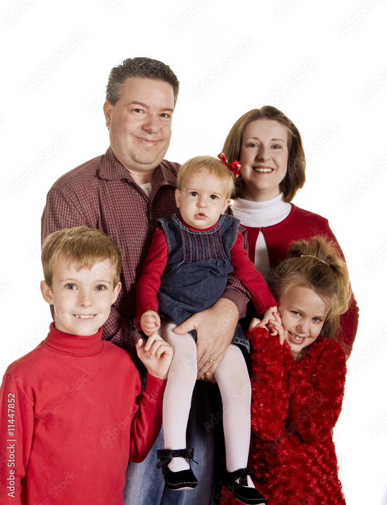 Family with Woman Smiling