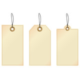 Tags: set of decorative tags