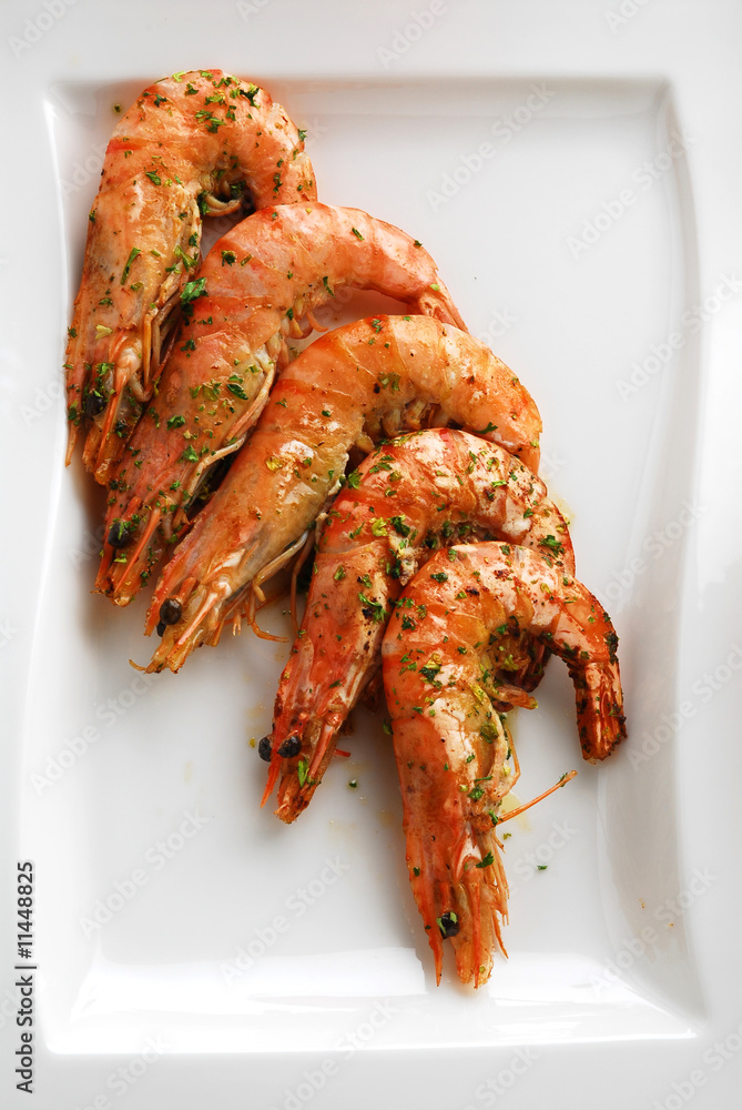 Gamberoni in guazzetto - Secondi di pesce della Toscana Gamberoni in guazzetto - Secondi di pesce della Toscana